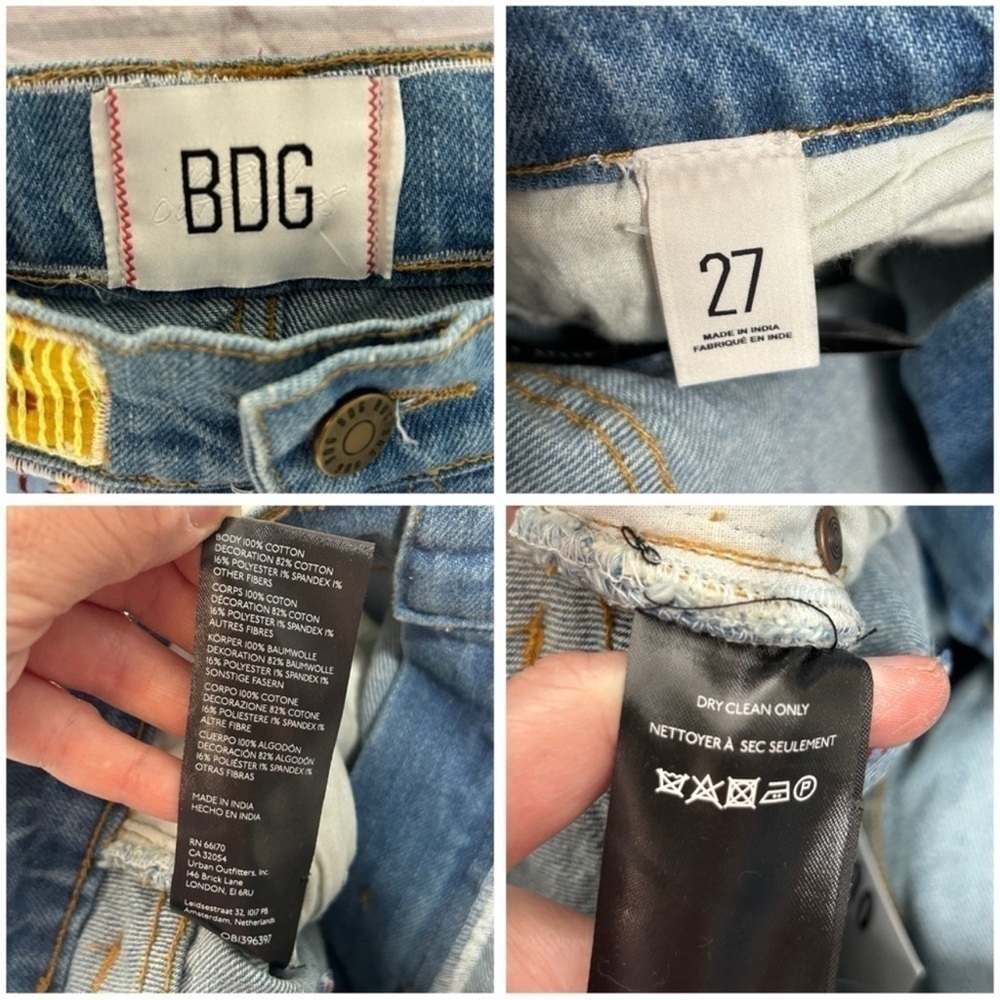 BDG High-Waisted Flare Jeans Indigo Craft NWT - Picture 15 of 16